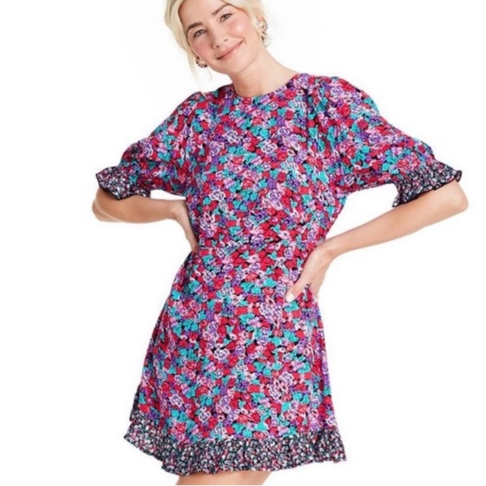 Rixo X Target Floral Mini Dress